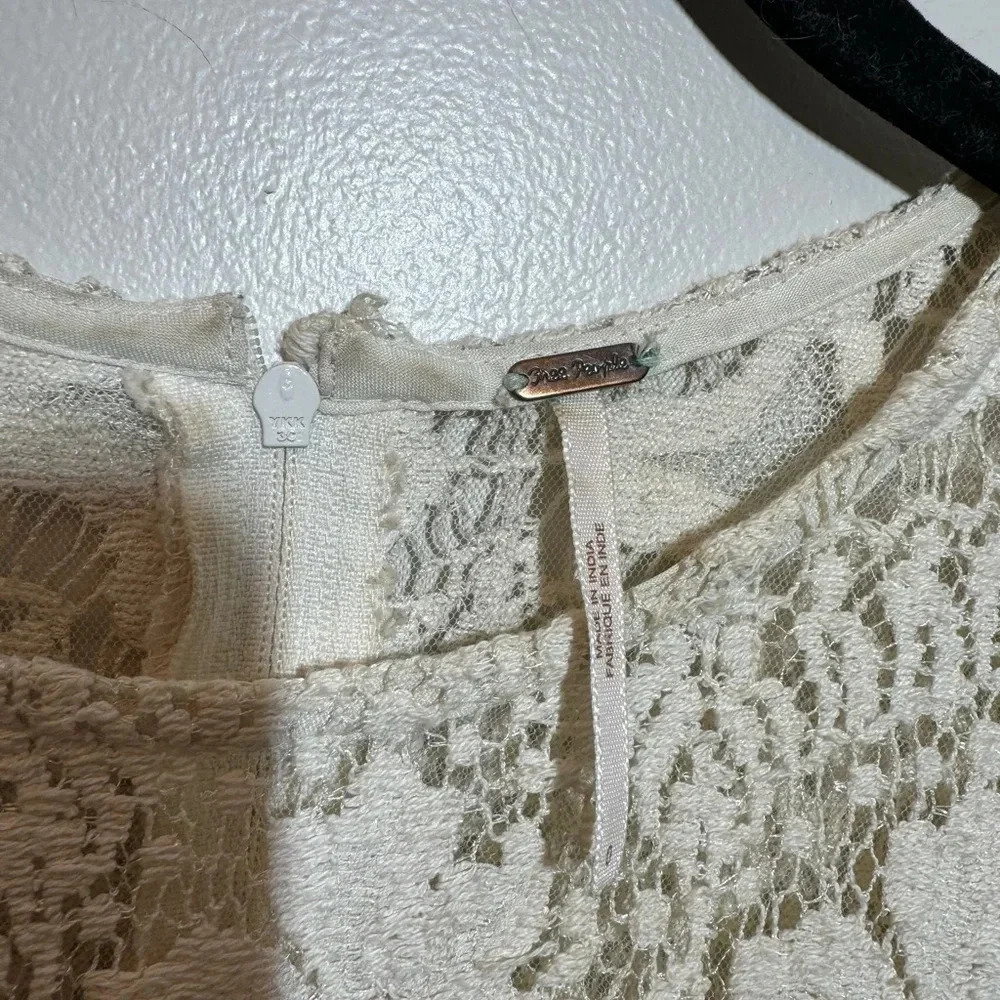 Free People Ivory Lace Dress - Picture 3 of 8